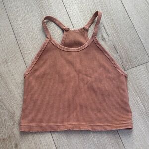 Free People Movement Happiness Runs Cropped Ribbed Tank